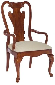 Front view of the American Drew Grove collection dining room chair 