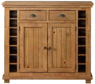 Front view of the Progressive Furniture Willow collection bar server 