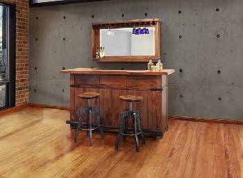 The International Furniture Direct c collection 3-piece home bar set with drinks and décor 