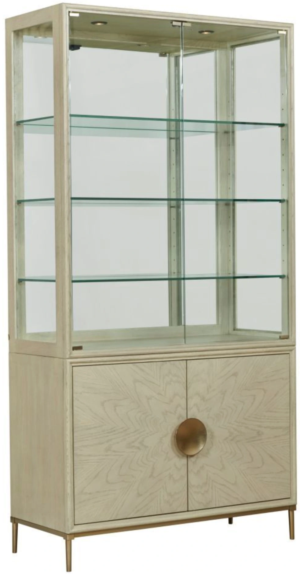Front view of the American Drew Lenox collection dining room hutch 