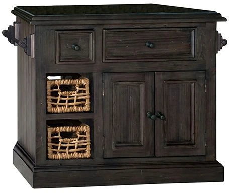 Front view of the Hillsdale Furniture Tuscan Retreat collection kitchen island 