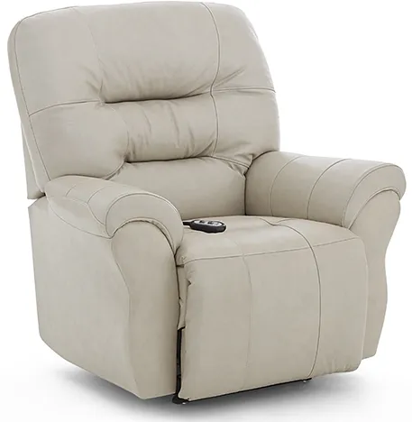 Front view of Home Furnishings Unity leather TV recliner 