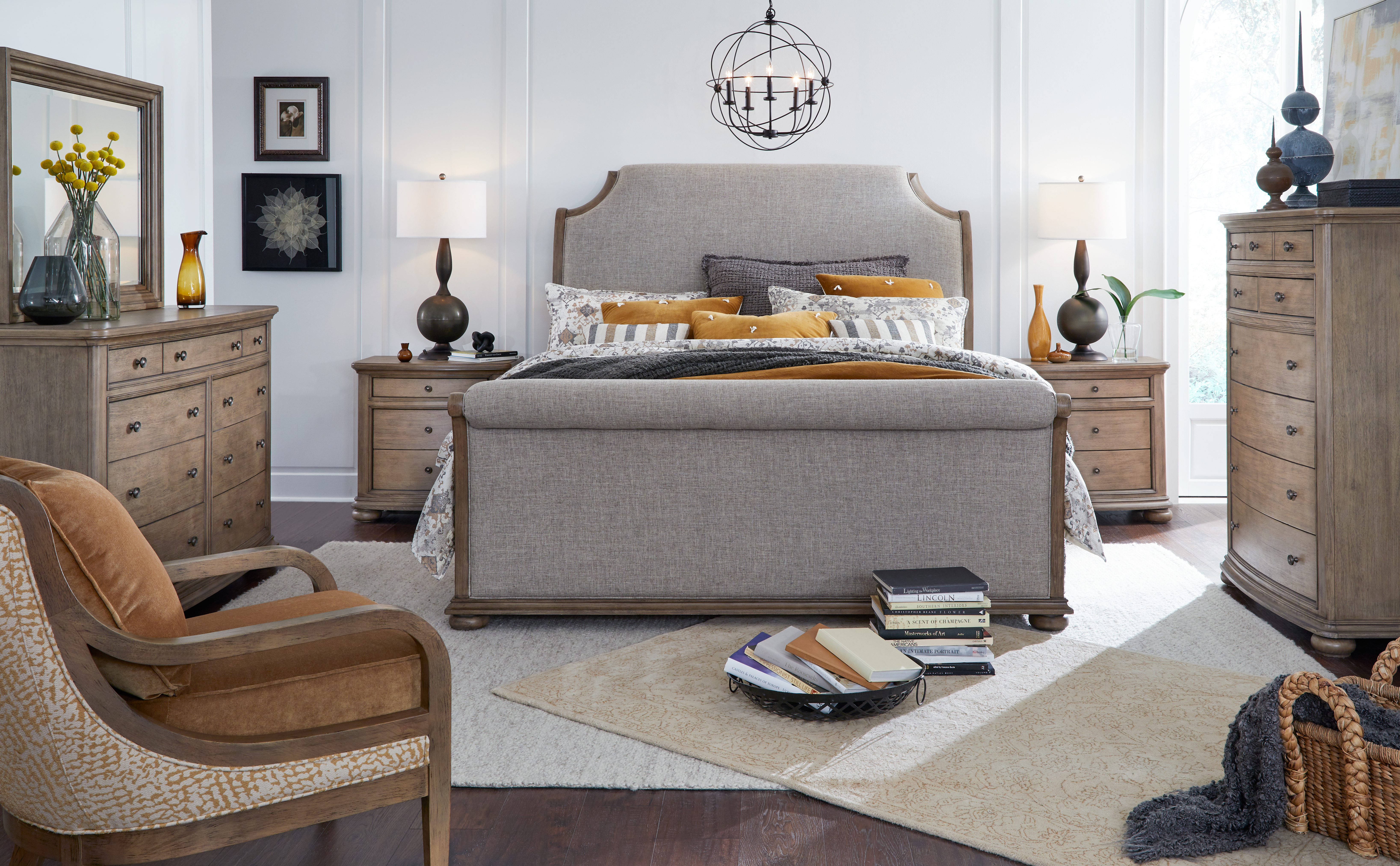 A living room featuring several Legacy Classic Furniture Camden living room pieces 