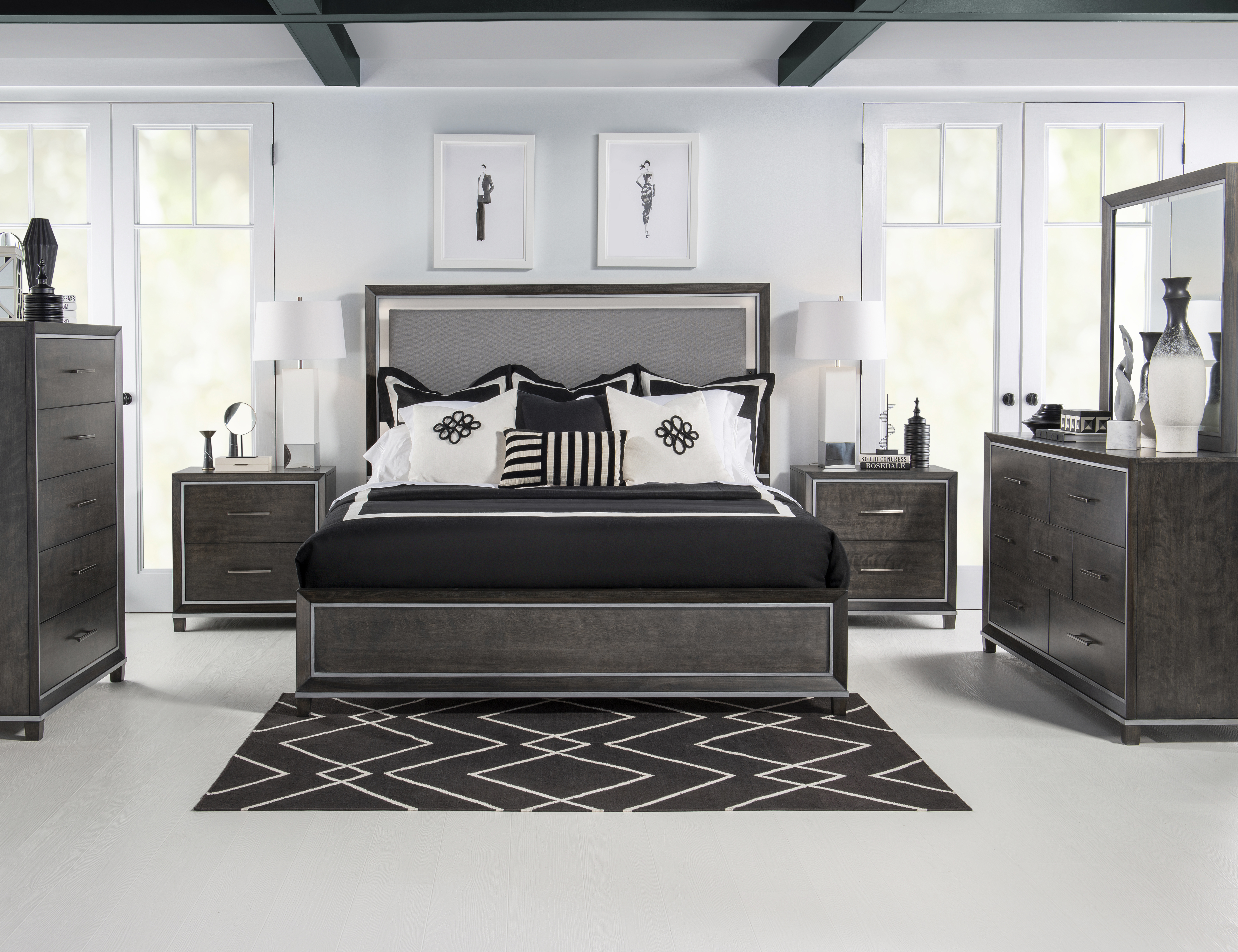 A bedroom featuring the Legacy Classic/Modern Counter Point bedroom collection 