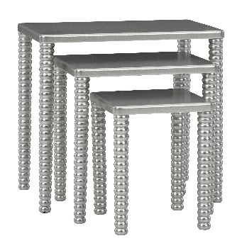 Front view of the Signature Design by Ashley Caithworth collection 3-piece side table set 