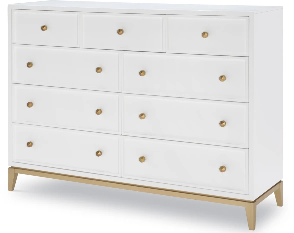 The Legacy Classic Modern Chelsea by Rachel Ray white mid century modern dresser 