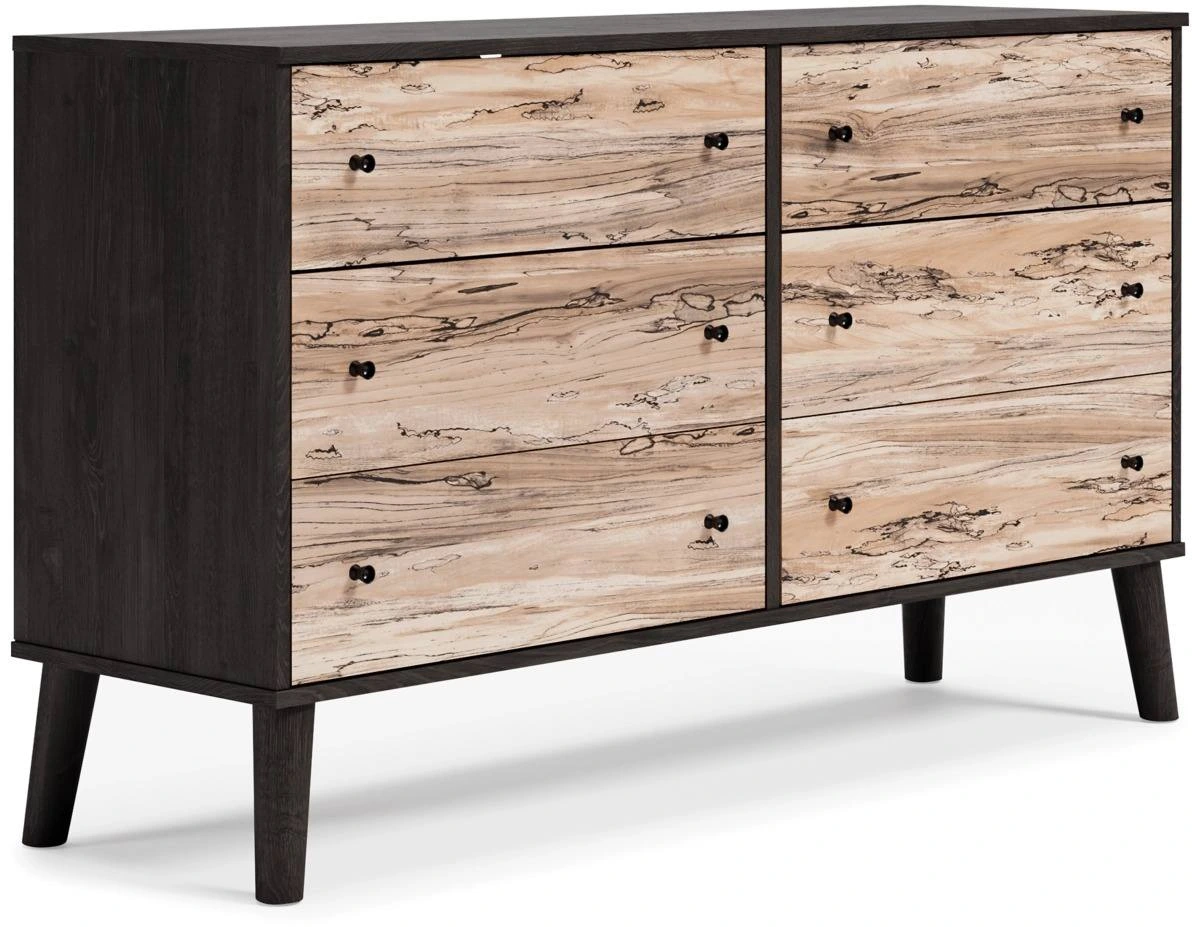 The Signature Design by Ashley Piperton two-two mid century modern dresser 