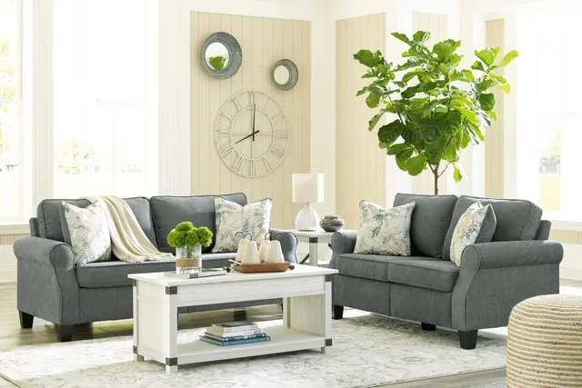 The Signature Design by Ashley Alessio collection 2-piece sofa set 