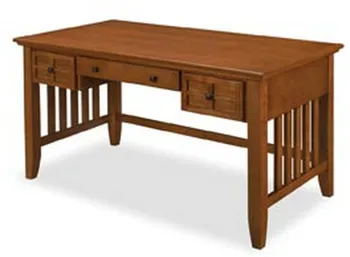 Front view of the homestyles collection executive desk 