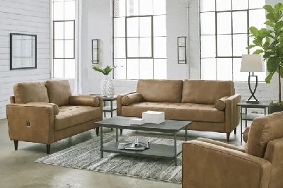 The Signature Design by Ashley Darlow collection 3-piece living room set with décor 