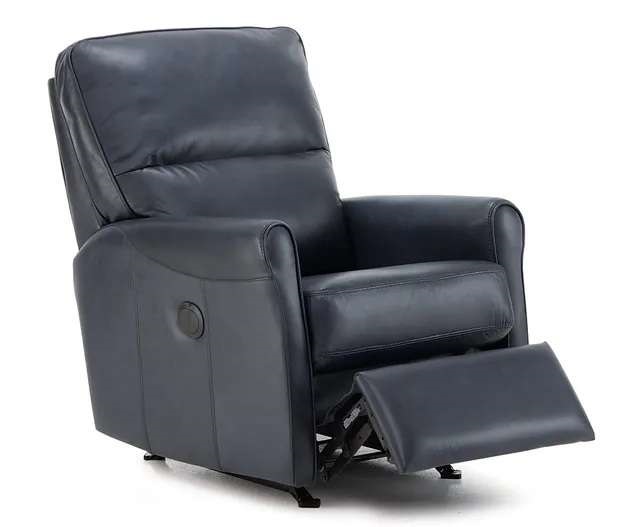 navy blue leather palliser