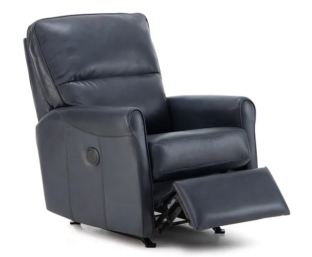 Stock photo of a leather Palliser recliner. 