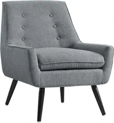 Front view of the Linon Trelis collection accent chair 