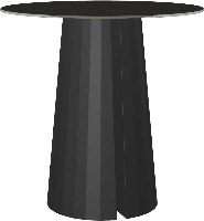 Front view of the Amisco Gemma Starstone collection dining table 