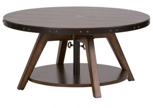 Front view of the Liberty Furniture Aspen collection coffee table 