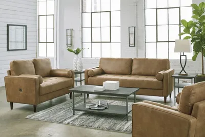 The Signature Design by Ashley Darlow collection 2-piece sofa and loveseat set 