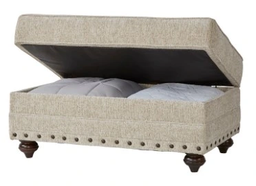 The Hughes Furniture 17200 Cycle storage ottoman 