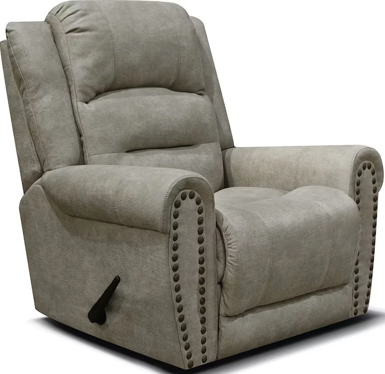 Front view of the England Furniture EZ Motion collection swivel glider recliner 