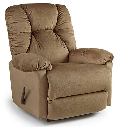 Front view of the Best Home Furnishings Romulus swivel glider recliner 