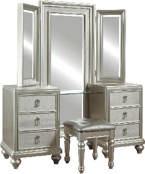 The Samuel Lawrence Furniture Diva collection vanity and stool 