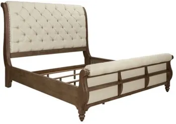 Front view of the Liberty Furniture Americana Farmhouse sleigh bed