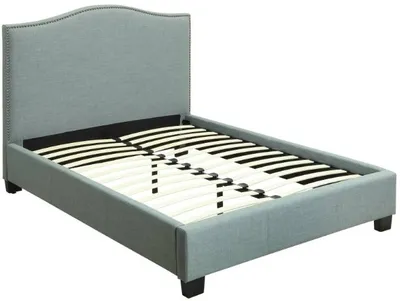 Front view of the Modus Furniture Geneva collection platform bed 