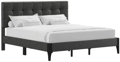 Front view of the Hillsdale Furniture Beechbrook collection platform bed 