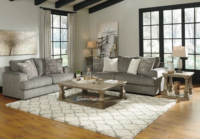 gray and ivory living room seating