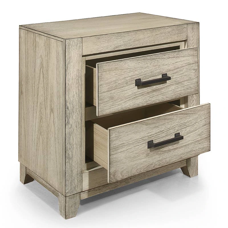 Side view of the New Classic Home Furnishings Ashland wooden nighstand 