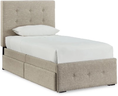 Front view of the Signature Design by Ashley Gladdison collection storage bed 