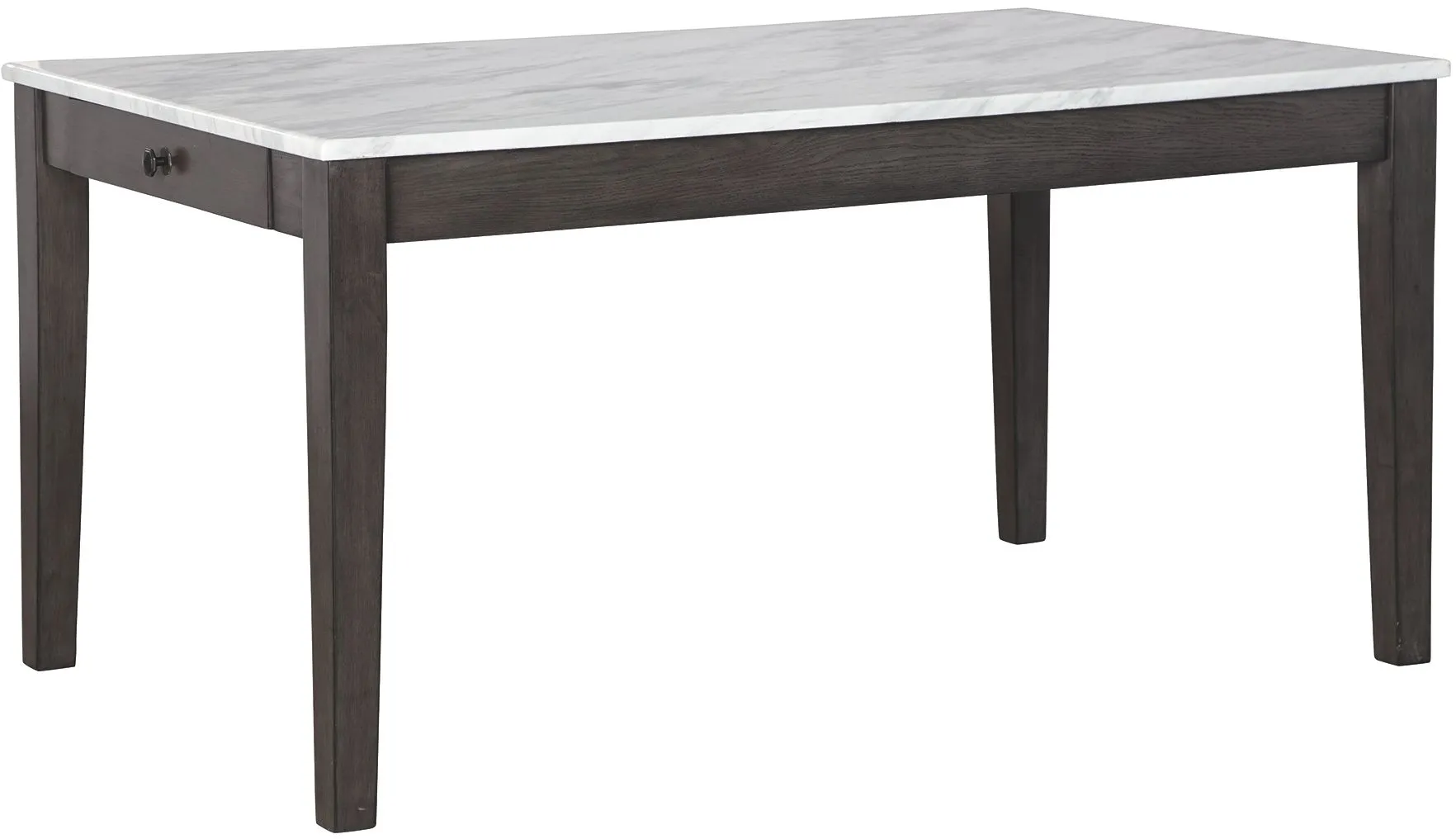 Front view of the Benchcraft Luvoni collection dining room table 