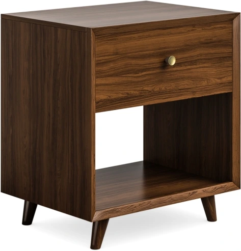 Front view of the Flexsteel Ludwig collection nightstand 