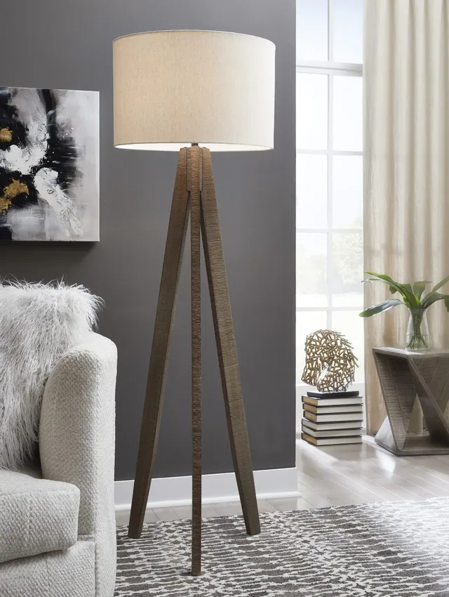 The Signature Design by Ashley Dallson collection floor lamp with modern décor 