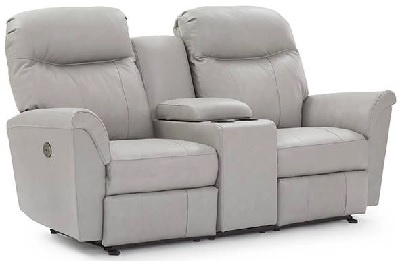 The Best Home Furnishings Caitlin collection power reclining console loveseat 