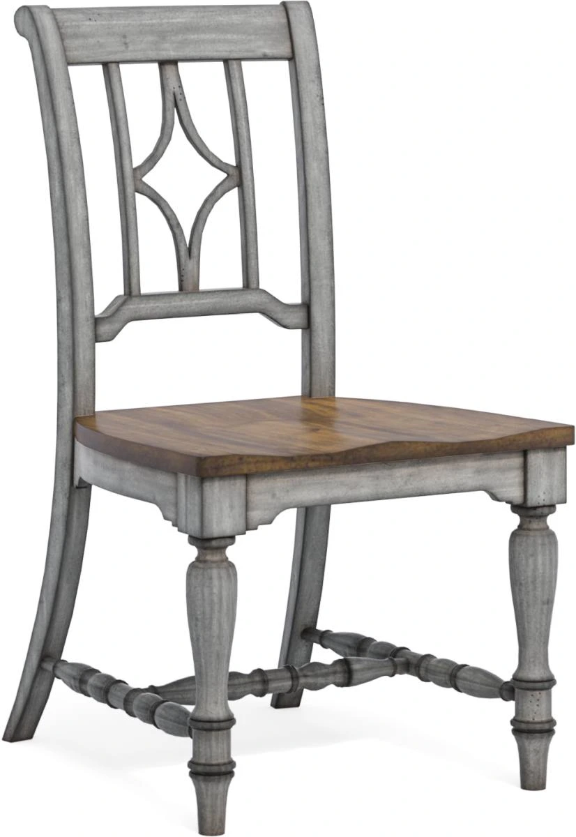 Front view of the Flexsteel Plymouth collection dining room chair 