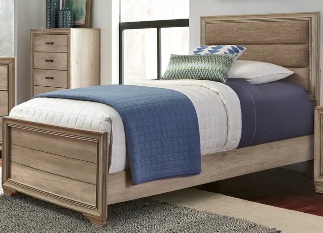 Liberty Furniture Sun Valley Sandstone 3 Piece Upholstered Full Bedroom Set