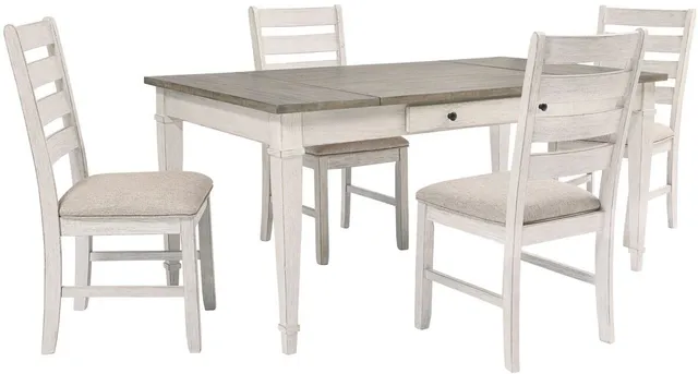 Front view of the Signature Design by Ashley Skempton collection 5-piece dining room set 