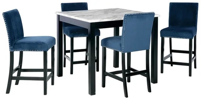 Front view of the Signature Design by Ashley Cranderlyn collection 5-piece dining room set 