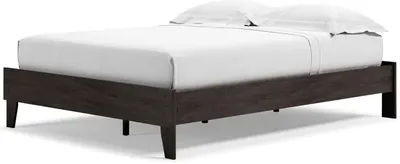 Front view of the Signature Design by Ashley Piperton collection platform bed 