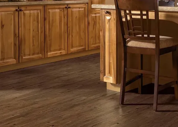 The COREtec Classics collection vinyl flooring in a kitchen 