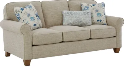 Front view of the Craftmaster Casual Retreat collection sofa 