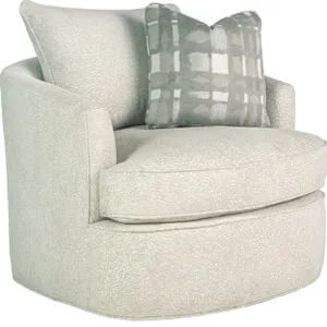 Front view of the Craftmaster CM Modern collection swivel chair 