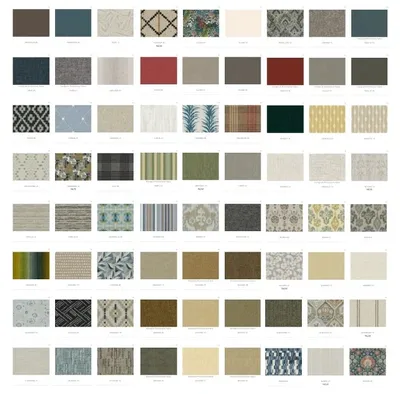 A variety of upholstery patterns available from Craftmaster 