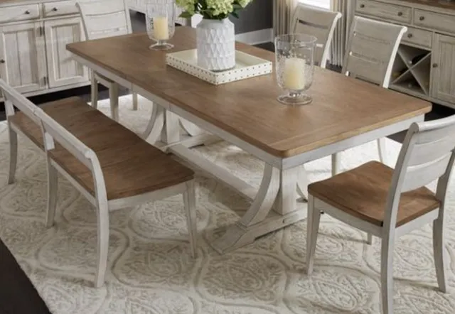 The Liberty Furniture Farmhouse collection 6-piece dining room set 