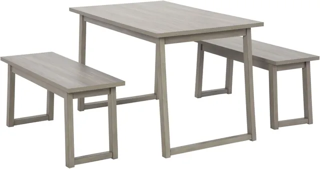 Front view of the Signature Design by Ashley Loratti collection 3-piece dining room set 