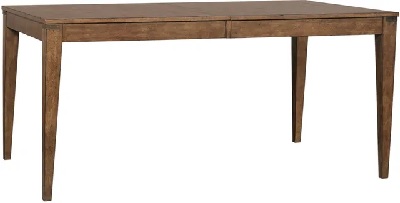 Front view of the Aspenhome Asher Bungalow collection extendable dining table 