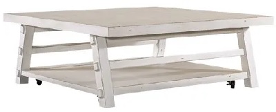 Front view of the Liberty Furniture Farmhouse Flea Market collection cocktail table 