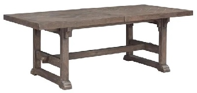 Front view of the Coast2Cost Home Sussex collection dining table 