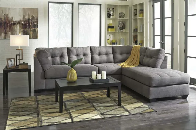 The Benchcraft Maier 2-piece sectional in a contemporary living room 