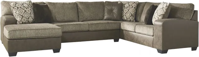 The Benchcraft Abalone 3-piece L-shaped sectional 